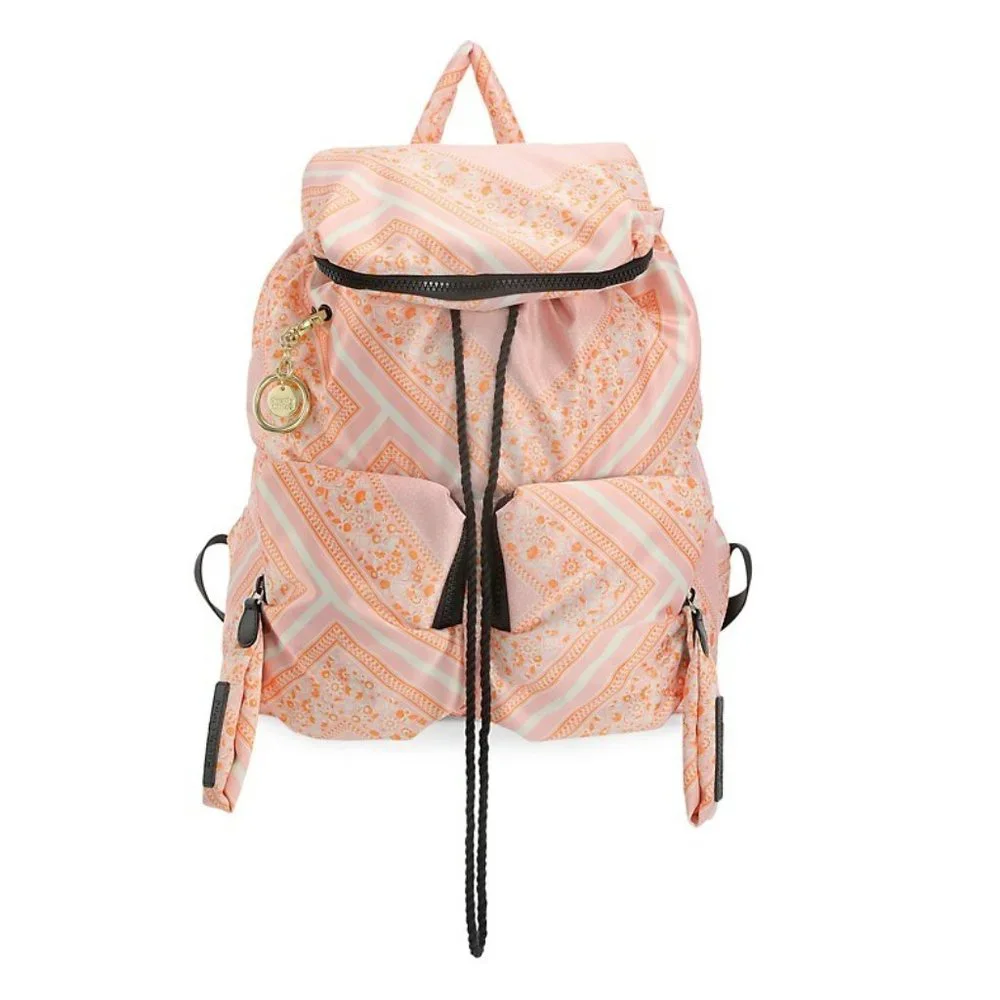 See By Chloe Joy Rider Bandana-Print Backpack in Fallow MSRP $380